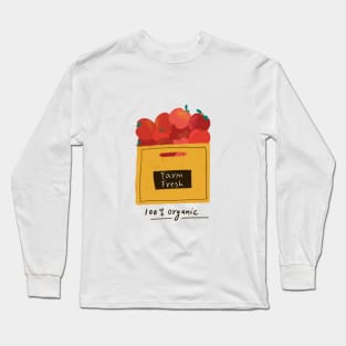 Organic Harvest Farm Fresh Apples Long Sleeve T-Shirt